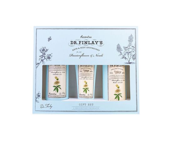 Accentra Passionflower & Neroli Dr. Finlay`s Bath Care Set - Dárková sada koupelové péče Ķermeņa kosmētika