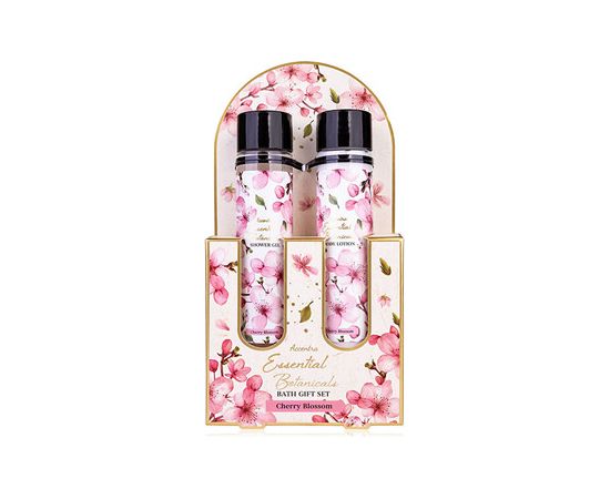 Accentra Cherry Blossom Essential Botanicals Body Care Set - Dárková sada ve zkumavkách Ķermeņa kosmētika
