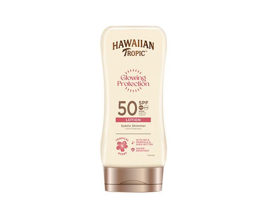 Hawaiian Tropic Glowing Protection Sun Lotion SPF 50 - Opalovací mléko 170ml Ķermeņa kosmētika