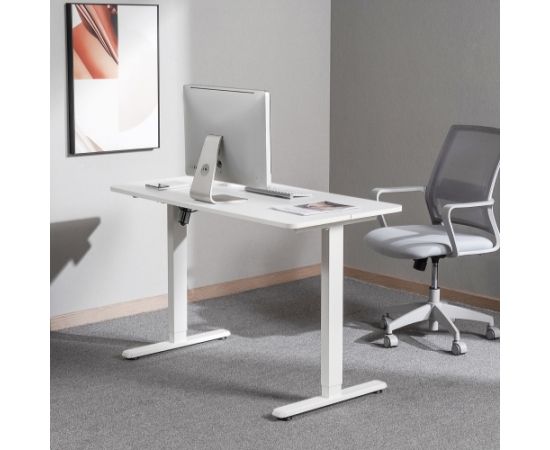 Adjustable Height Table Up Up Frigg White Biroja galdi