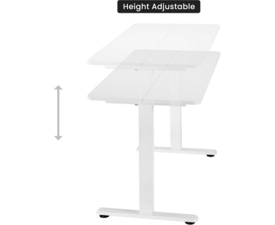 Adjustable Height Table Up Up Frigg White Biroja galdi