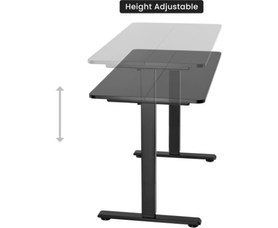 Adjustable Height Table Up Up Frigg Black Biroja galdi