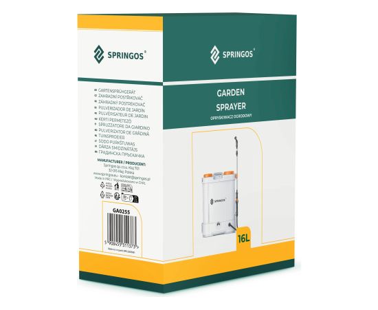 Springos Dārza smidzinātājs 16 l GA0255 Jaunumi - Sports