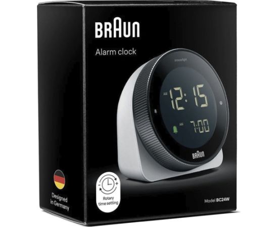 Modinātājs Braun BC 24 W DCF Radio alarm clock white Новинки Компьютерная техника