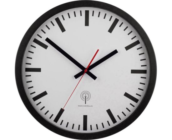 Braun EUROTIME 56862 radio wall clock 40 cm black Новинки Компьютерная техника