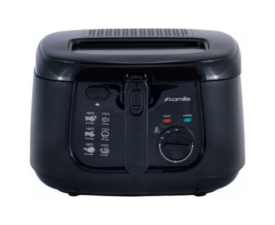 Fritēšanas katls, 2.5 L 1800 W, melna, 6810, Kamille Taukvāres katli