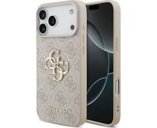 Guess Apple  iPhone 17 Pro Max Silicone case with MagSafe Big Logo Pink Neoriģinālie Maciņi