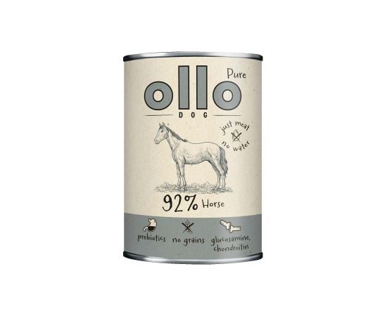 OLLO Pure Horse Mono - wet dog food - 850g Suņu barība