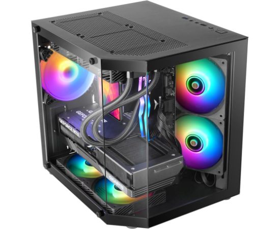 Tacens Mars Gaming MC-3TLITE Mini Tower Black Datoru korpusi