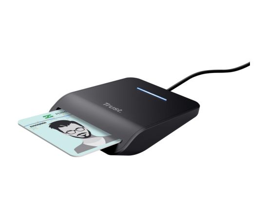 Trust Primo smart card reader Indoor USB USB Type-C Black Считыватели карт