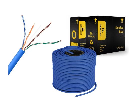 Gembird UPC-5004E-SOL-B networking cable Blue 305 m Cat5e U/UTP (UTP) Dažādi vadi