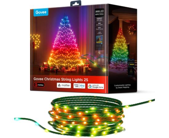Govee H80C4 Smart string light Wi-Fi/Bluetooth 15 W Декоративное освещение 
