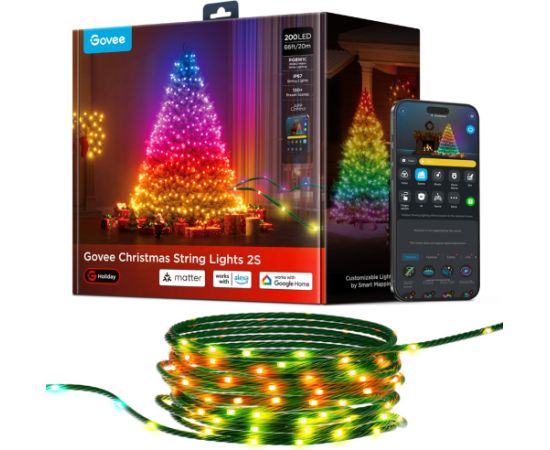Govee H80C4 Smart string light Wi-Fi/Bluetooth 15 W Декоративное освещение 