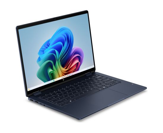 HP OmniBook X Flip 14-kc0005nn - Ryzen AI 7 450,  32GB LPDDR5X 7500 on-board, 512GB, AMD Radeon 860M Graphics, Touch 14.0 2K (1920x1200) Brightview 400 nits, Athmospheric Blue, Not Included 65W AC Adapter, Win 11 Home, 1 years   D5ZJ9EA#ABB Portatīvie datori