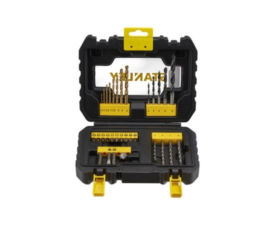Urbju un skrūvgriežu uzgaļu komplekts Stanley STA88550-XJ; 31 gab. Аксессуары для дрелей