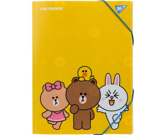 Elastīgā mape YES Line Friends A4 Dokumentu mapes