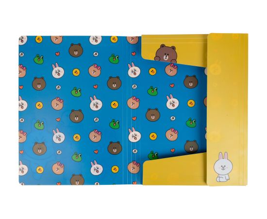 Elastīgā mape YES Line Friends A4 Dokumentu mapes