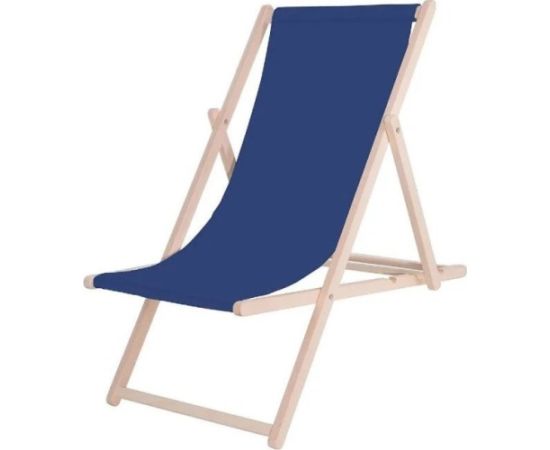Platinet PLATINET LEŻAK OGRODOWY DREWNIANY SUMMER SUNBED GRANATOWY [45434] Шезлонги и пляжные стулья