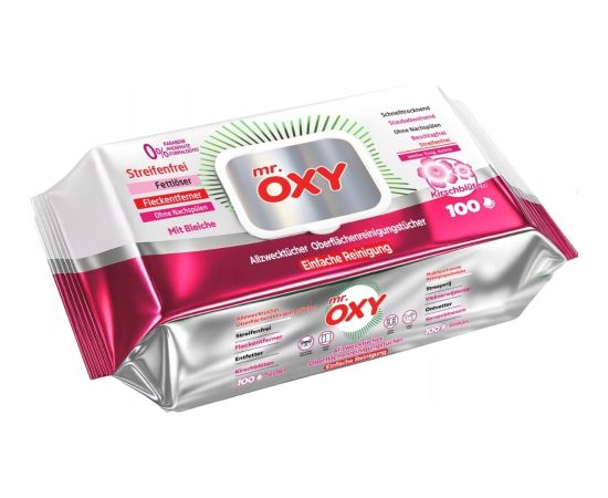 Sweex MR.OXY Chusteczki nawilżane - zapach Kwiat wiśni 100 szt. Mitrās salvetes