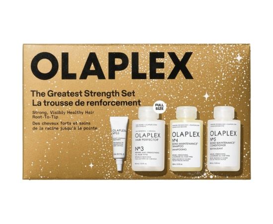 Olaplex Set Olaplex: No. 0.5 Scalp Longevity Treatment, Scalp Lotion Treatment, For Hydration, 5 ml + No.4 Bond Maintenance, Hair Shampoo, Repairing & Strengthening, 100 ml + No.3 Hair Perfector, Hair Treatment Cream Mask, Strengthening, 100 ml + No.5 Bon Smaržas - NESAKĀRTOTS