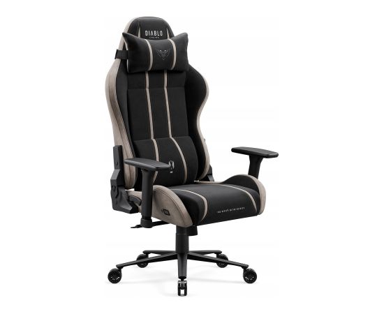 Krzesło biurowe Diablo Chairs Fotel gamingowy materiałowy czarno-beżowy Diablo X-One 2.0 Camel Black Normal Jaunumi, mēbeles, māja