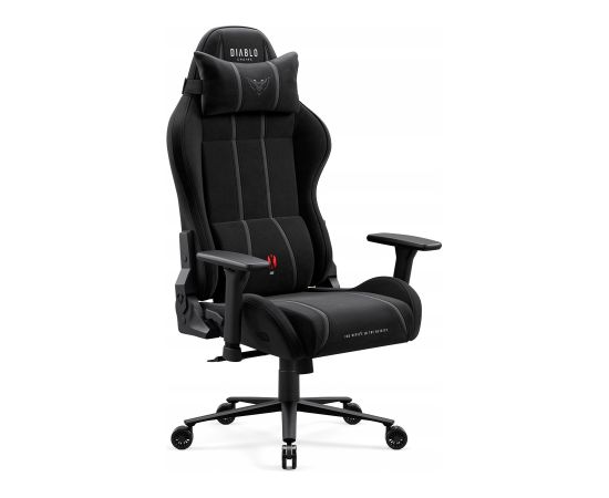 Krzesło biurowe Diablo Chairs Fotel gamingowy materiałowy czarny Diablo X-One 2.0 Burned Black Normal Новости, мебель, дом