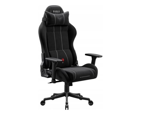 Krzesło biurowe Diablo Chairs Fotel gamingowy materiałowy czarny Diablo X-One 2.0 Burned Black Small Новости, мебель, дом