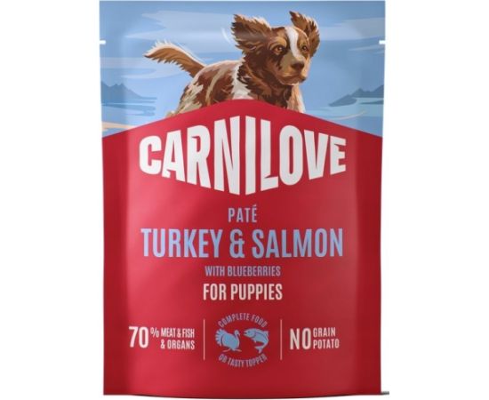 Carnilove Carnilove Dog Turkey & Salmon Puppy - indyk i łosoś saszetka 300g Suņu barība