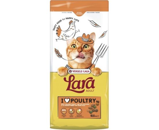 Versele-Laga VERSELE-LAGA Lara  Adult Turkey & Chicken 12,5kg - karma dla kotów dorosłych z indykiem i kurczakiem Barība