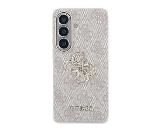 Guess PU 4G Metal Logo Case Aizsargapvalks priekš Samsung Galaxy S26+ / rozā Neoriģinālie Maciņi