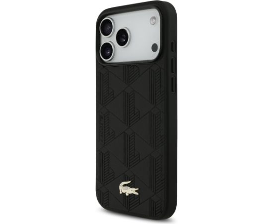 Lacoste PU Nomogramme Gold Logo MagSafe Case Aizsargapvalks priekš Apple iPhone 17 Pro Max Neoriģinālie Maciņi