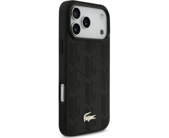 Lacoste PU Nomogramme Gold Logo MagSafe Case Aizsargapvalks priekš Apple iPhone 17 Pro Max Neoriģinālie Maciņi