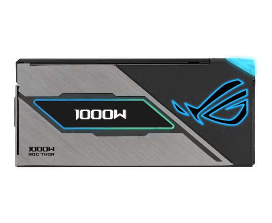 Asus ROG THOR 1000W Platinum III E (black, 1x 12 pin high power GPU, 4x PCIe, cable management, 1000 watts) Datoru barošanas bloki