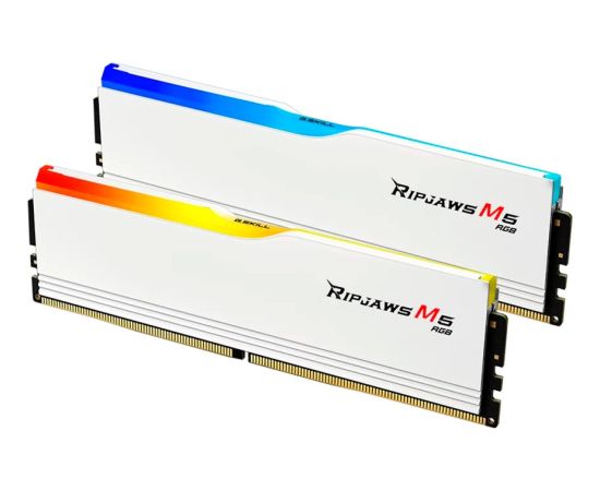 G.Skill DDR5 - 64GB - 5600 - CL - 46 (2x 32 GB) dual kit, memory (white, F5-5600J4645A32GX2-RM5RW, Ripjaws M5) RAM Operatīvā atmiņa