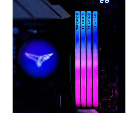 Team Group DDR5 32GB - 7800 - CL - 38 - Dual-Kit - DIMM - FF3D532G7800HC38DDC01, Delta RGB, XMP, black RAM Operatīvā atmiņa