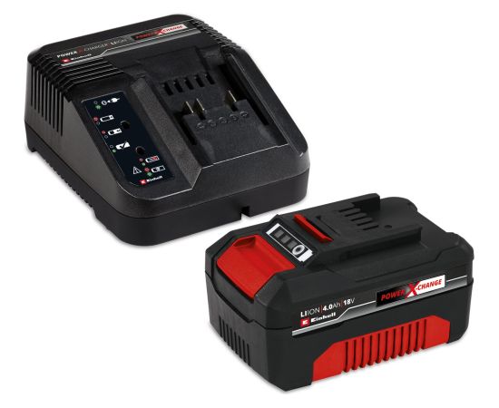 Einhell Cordless Lawn Mower Set GE-CM 18/30 + Grass Trimmer GE-CT 18 (red/black, Li-ion battery 4.0Ah) Новинки Для дома и сада 