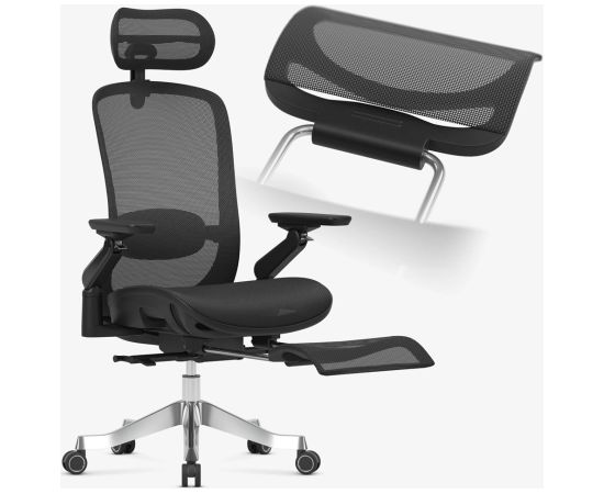 Fotel obrotowy Leadpro 8.7 Black Biroja krēsli