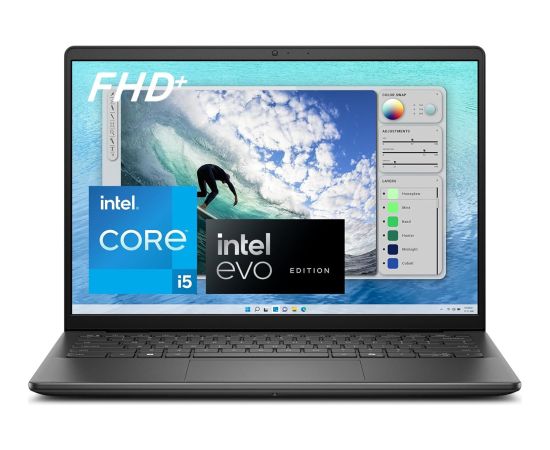 Dell Inspiron 5440 i5-1334U 14"WUXGA 16GB DDR5 SSD512 BT BLKB W11 Carbon Black (REPACK) 2Y Portatīvie datori