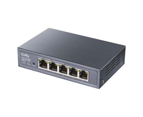Cudy 5-Port 2.5G Easy-Managed Switch, HS105 3.0 L2 2.5G Ethernet (100/1000/2500) Black Switch