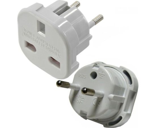 OEM Charging adapter UK-EUR white Jaunumi - Datori