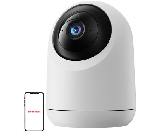 SwitchBot Pan/Tilt Cam Plus 3K Indoor IP Camera Video novērošanas kameras