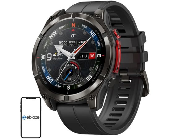 Zeblaze Stratos 4 Pro Smartwatch (Black) Smart-Watch Pulksteņi