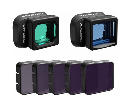Freewell Filter set FREEEWELL wide angle, anamorphic, ND for DJI Mini 4 Pro Sporta kameru aksesuāri