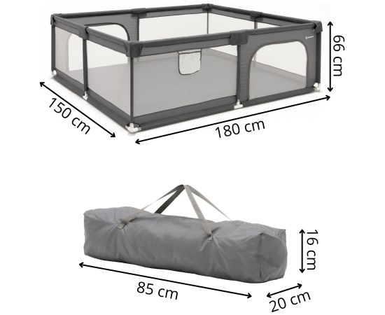 Springos Bērnu manēža HA7528 150 x 180 cm Manēžas, Sētiņas