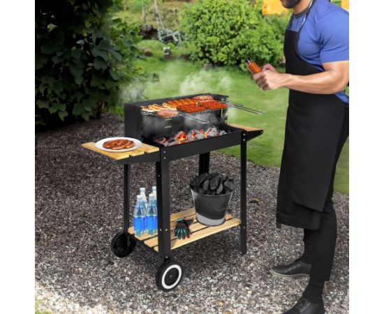 Gotel Grill ogrodowy na węgiel drzewny Trolley HQ GQ4 Новинки Для дома и сада 