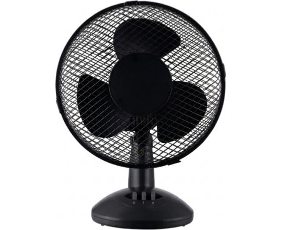 Galda ventilators, 19 W, 23 cm, 2 jaudas līmeņi, vertikāla noliekšana, melns, 5R51760B9B, Rosberg Ventilatori