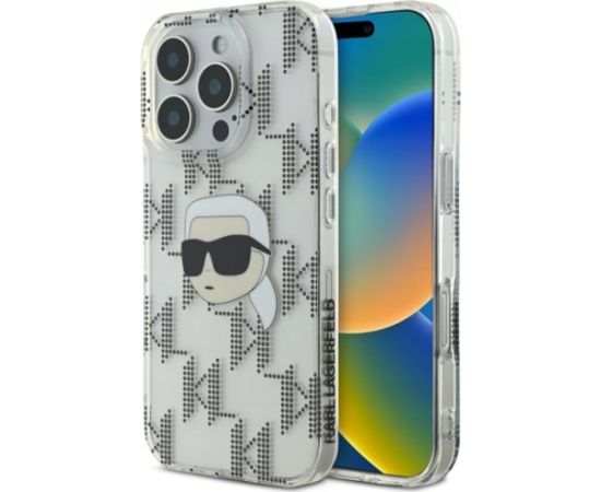 Karl Lagerfeld IML Karl Head Electroplated Aizsargapvalks Priekš Apple iPhone 16 Pro Max Neoriģinālie Maciņi