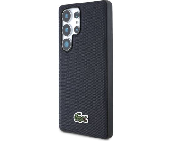 Lacoste Iconic Petit Pique Woven Logo MagSafe Case Aizsargapvalks priekš Samsung Galaxy S25 Ultra / zils Neoriģinālie Maciņi