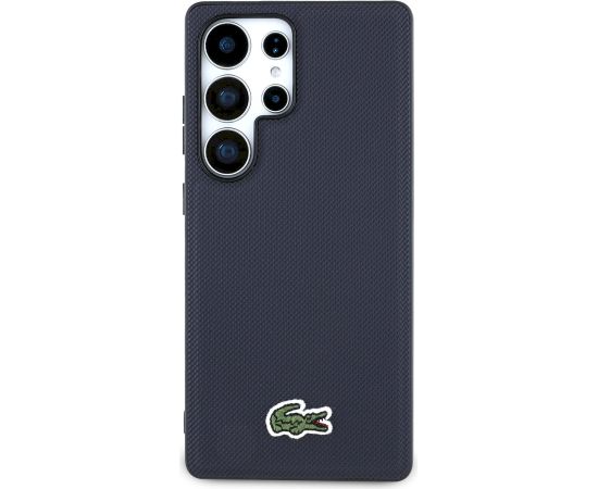 Lacoste Iconic Petit Pique Woven Logo MagSafe Case Aizsargapvalks priekš Samsung Galaxy S25 Ultra / zils Neoriģinālie Maciņi