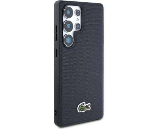 Lacoste Iconic Petit Pique Woven Logo MagSafe Case Aizsargapvalks priekš Samsung Galaxy S25 Ultra / zils Neoriģinālie Maciņi